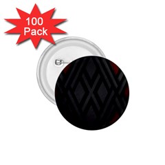 Abstract Dark Simple Red 1.75  Buttons (100 pack) 