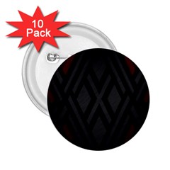 Abstract Dark Simple Red 2.25  Buttons (10 pack) 