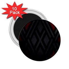 Abstract Dark Simple Red 2.25  Magnets (10 pack) 
