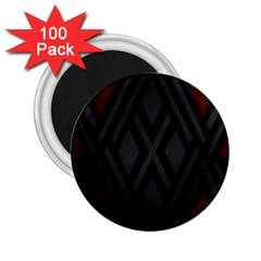 Abstract Dark Simple Red 2.25  Magnets (100 pack) 