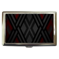 Abstract Dark Simple Red Cigarette Money Cases