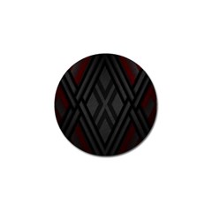 Abstract Dark Simple Red Golf Ball Marker