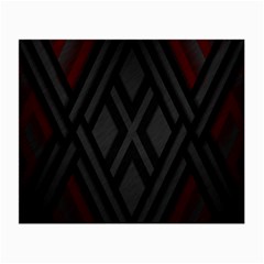 Abstract Dark Simple Red Small Glasses Cloth (2-Side)