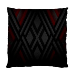 Abstract Dark Simple Red Standard Cushion Case (one Side) by Simbadda