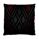 Abstract Dark Simple Red Standard Cushion Case (One Side) Front