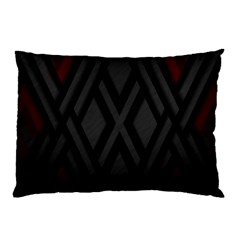 Abstract Dark Simple Red Pillow Case