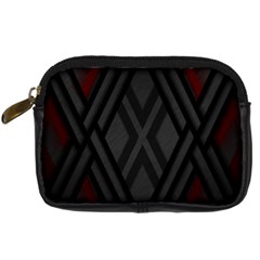 Abstract Dark Simple Red Digital Camera Cases