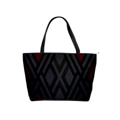 Abstract Dark Simple Red Shoulder Handbags