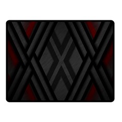 Abstract Dark Simple Red Fleece Blanket (Small)