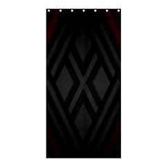 Abstract Dark Simple Red Shower Curtain 36  x 72  (Stall) 