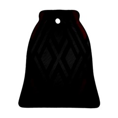Abstract Dark Simple Red Bell Ornament (Two Sides)