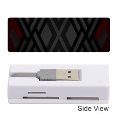 Abstract Dark Simple Red Memory Card Reader (Stick) 