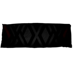 Abstract Dark Simple Red Body Pillow Case (Dakimakura)