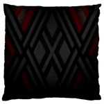 Abstract Dark Simple Red Large Cushion Case (Two Sides) Back