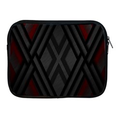 Abstract Dark Simple Red Apple iPad 2/3/4 Zipper Cases