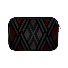 Abstract Dark Simple Red Apple iPad Mini Zipper Cases