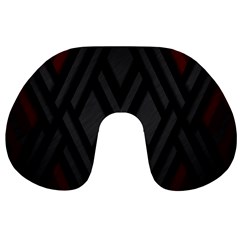 Abstract Dark Simple Red Travel Neck Pillows