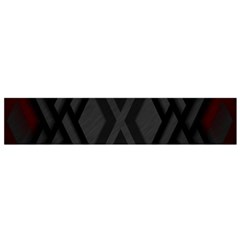 Abstract Dark Simple Red Flano Scarf (Small)