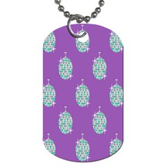 Disco Ball Wallpaper Retina Purple Light Dog Tag (two Sides)