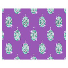 Disco Ball Wallpaper Retina Purple Light Double Sided Flano Blanket (medium) 