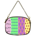 Eye Coconut Palms Lips Pineapple Pink Green Red Yellow Chain Purses (Two Sides)  Front
