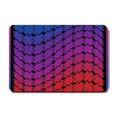 Colorful Red & Blue Gradient Background Small Doormat  by Simbadda