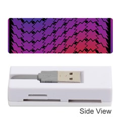 Colorful Red & Blue Gradient Background Memory Card Reader (stick)  by Simbadda