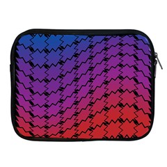 Colorful Red & Blue Gradient Background Apple Ipad 2/3/4 Zipper Cases by Simbadda