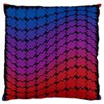 Colorful Red & Blue Gradient Background Standard Flano Cushion Case (One Side) Front