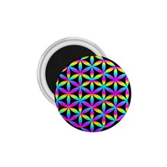 Flower Of Life Gradient Fill Black Circle Plain 1 75  Magnets by Simbadda