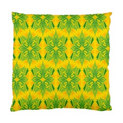 Floral Flower Star Sunflower Green Yellow Standard Cushion Case (two Sides)