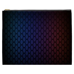 Hexagon Colorful Pattern Gradient Honeycombs Cosmetic Bag (xxxl)  by Simbadda