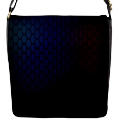 Hexagon Colorful Pattern Gradient Honeycombs Flap Messenger Bag (s) by Simbadda