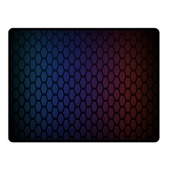 Hexagon Colorful Pattern Gradient Honeycombs Double Sided Fleece Blanket (small)  by Simbadda