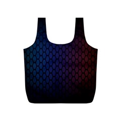 Hexagon Colorful Pattern Gradient Honeycombs Full Print Recycle Bags (s)  by Simbadda