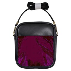 Abstract Purple Pattern Girls Sling Bags by Simbadda