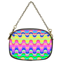 Dna Early Childhood Wave Chevron Woves Rainbow Chain Purses (one Side) 