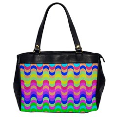 Dna Early Childhood Wave Chevron Woves Rainbow Office Handbags