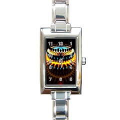 Abstract Led Lights Rectangle Italian Charm Watch by Simbadda