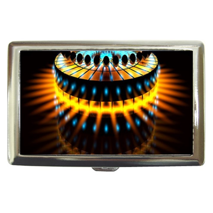 Abstract Led Lights Cigarette Money Cases