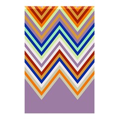 Chevron Wave Color Rainbow Triangle Waves Grey Shower Curtain 48  X 72  (small) 