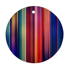 Texture Lines Vertical Lines Ornament (round) by Simbadda