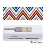 Chevron Wave Color Rainbow Triangle Waves Grey Memory Card Reader (Stick)  Front