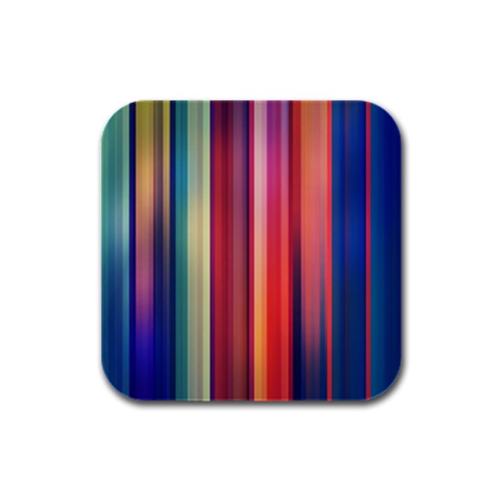 Texture Lines Vertical Lines Rubber Square Coaster (4 pack) 