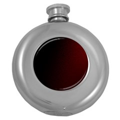 Abstract Dark Simple Red Round Hip Flask (5 Oz) by Simbadda