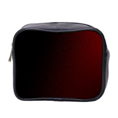 Abstract Dark Simple Red Mini Toiletries Bag 2-side