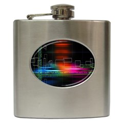 Abstract Binary Hip Flask (6 Oz) by Simbadda