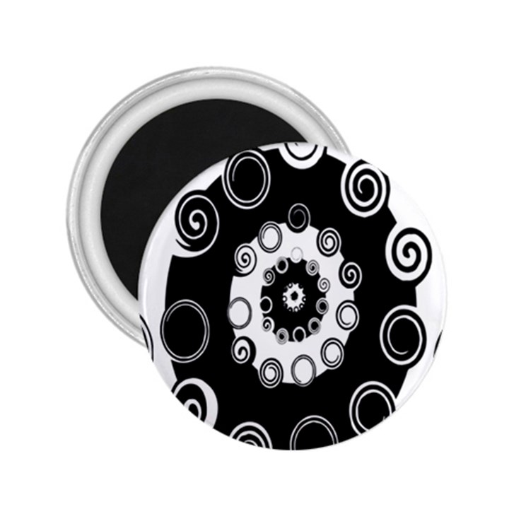 Fluctuation Hole Black White Circle 2.25  Magnets