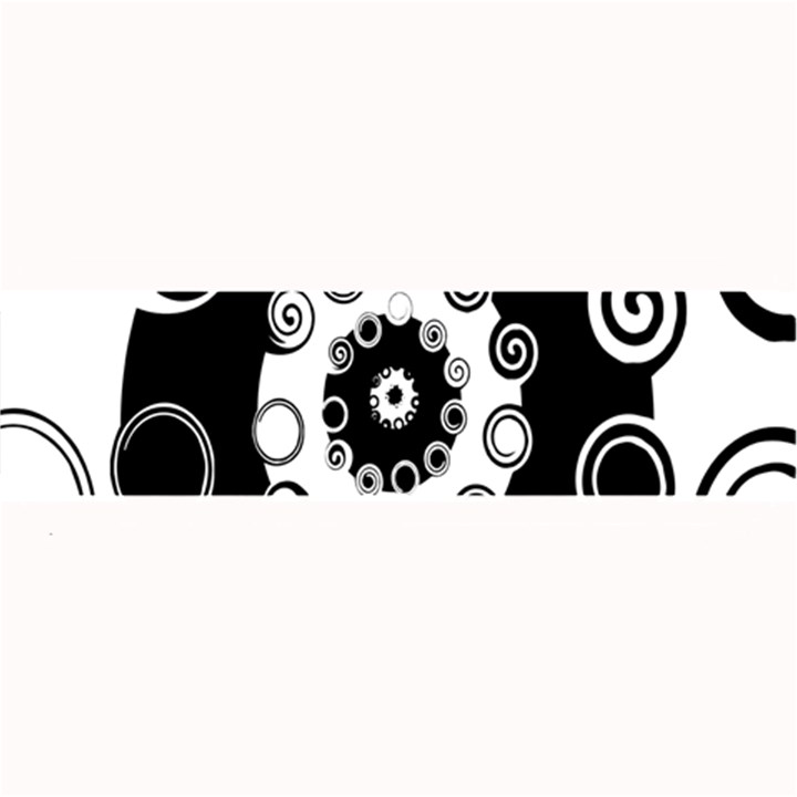 Fluctuation Hole Black White Circle Large Bar Mats