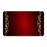 3d Red Abstract Pattern Magnet (Rectangular) Front